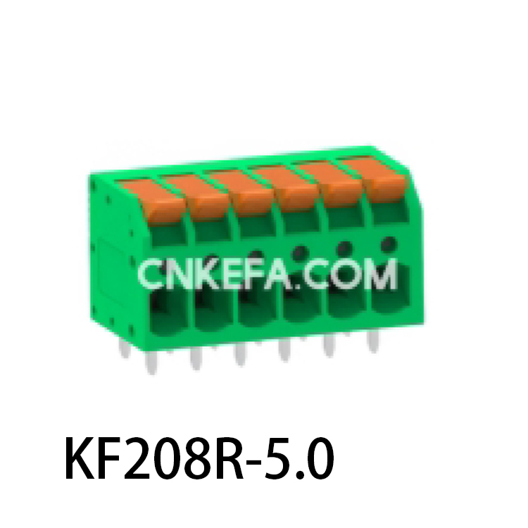 KF208R-5.0/5.08 Spring type terminal block