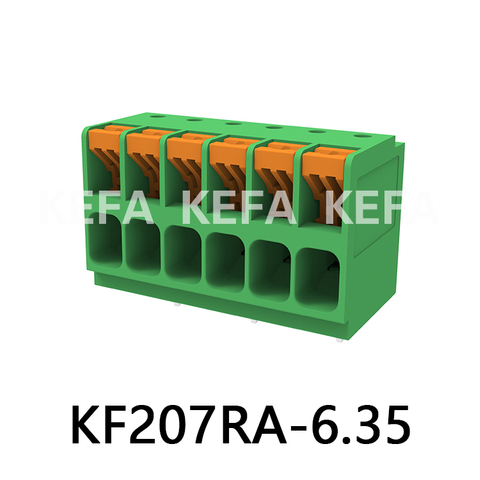 KF207RA-6.35 Spring type terminal block