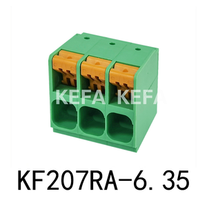 KF207RA-6.35 Spring type terminal block