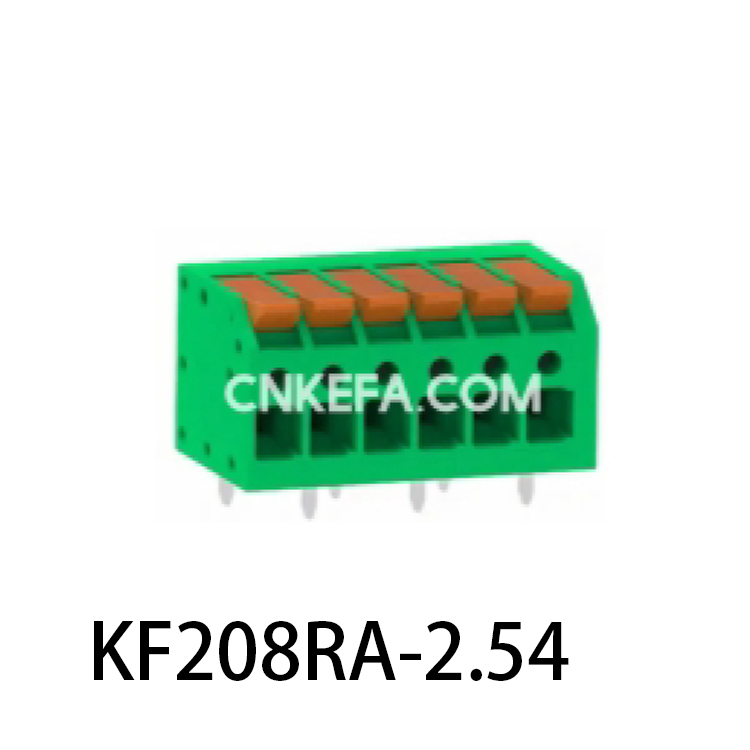 KF208RA-2.5/2.54 Spring type terminal block