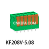 KF208V-5.0/5.08 Spring type terminal block