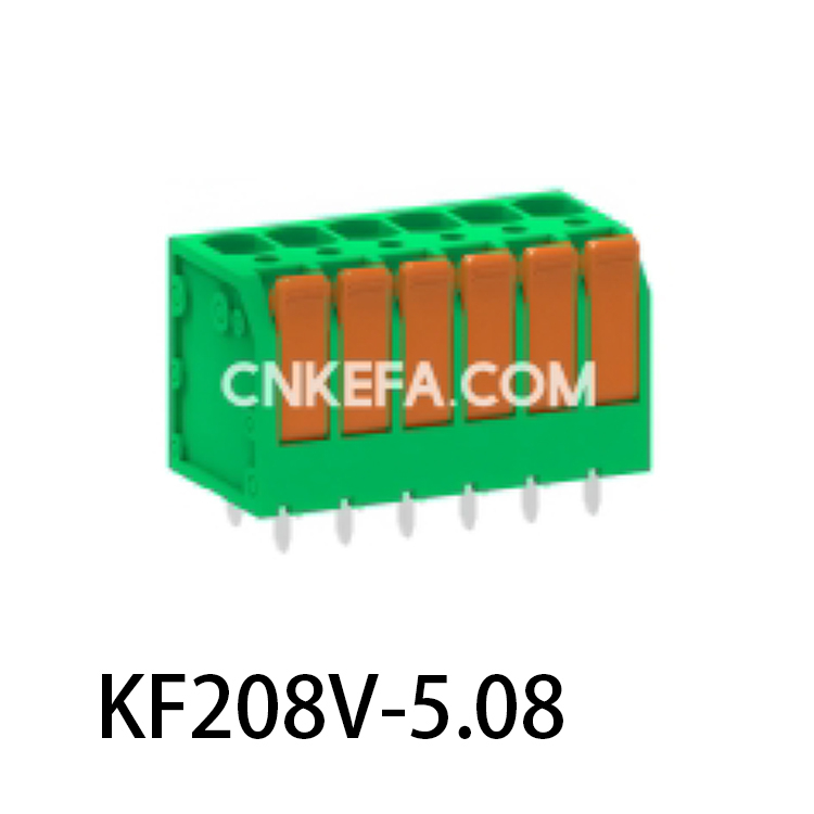 KF208V-5.0/5.08 Spring type terminal block