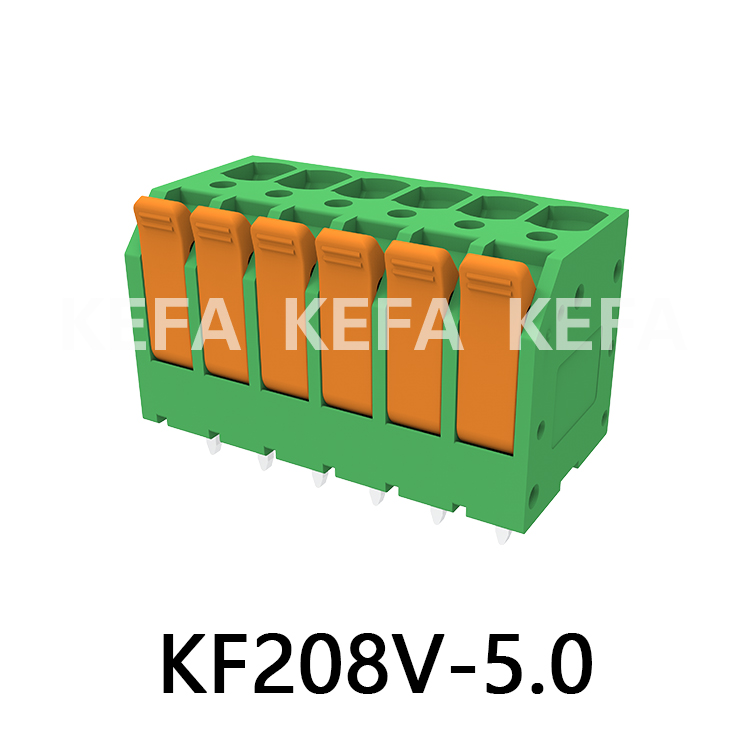 KF208V-5.0/5.08 Spring type terminal block
