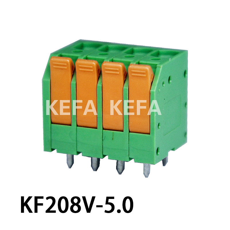 KF208V-5.0/5.08 Spring type terminal block