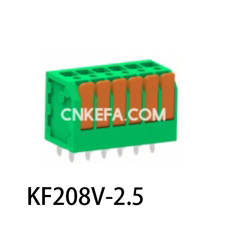 KF208V-2.5/2.54 Spring type terminal block