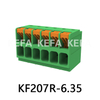 KF207R-6.35 Spring type terminal block