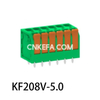 KF208V-5.0/5.08 Spring type terminal block