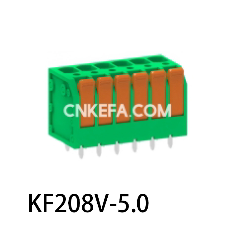 KF208V-5.0/5.08 Spring type terminal block