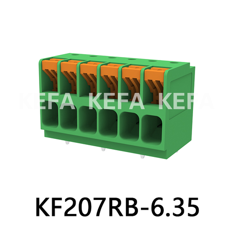 KF207RB-6.35  Spring type terminal block