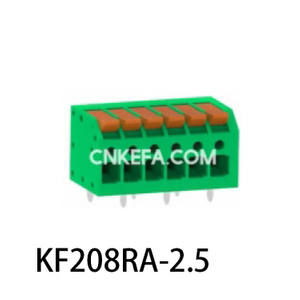 KF208RA-2.5/2.54 Spring type terminal block