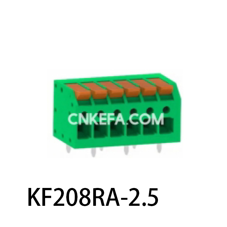 KF208RA-2.5/2.54 Spring type terminal block