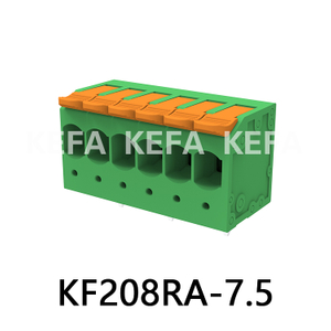 KF208RA-7.5/7.62  Spring type terminal block