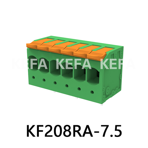 KF208RA-7.5/7.62  Spring type terminal block
