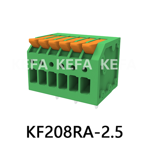 KF208RA-2.5/2.54 Spring type terminal block