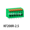 KF208R-2.5/2.54 Spring type terminal block