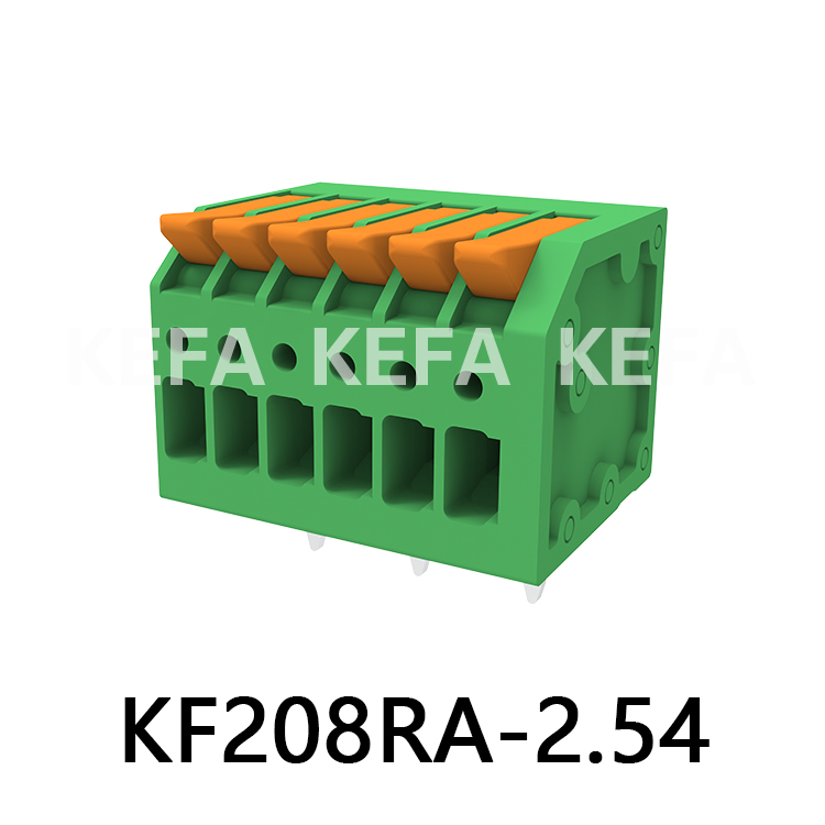 KF208RA-2.5/2.54 Spring type terminal block