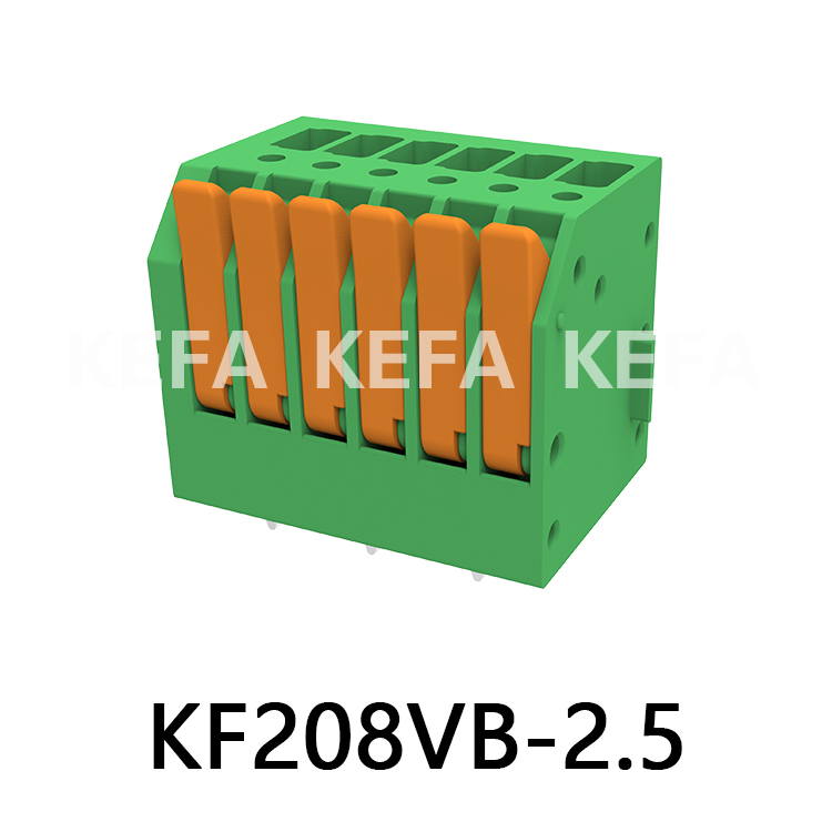 KF208VB-2.5/2.54 Spring type terminal block
